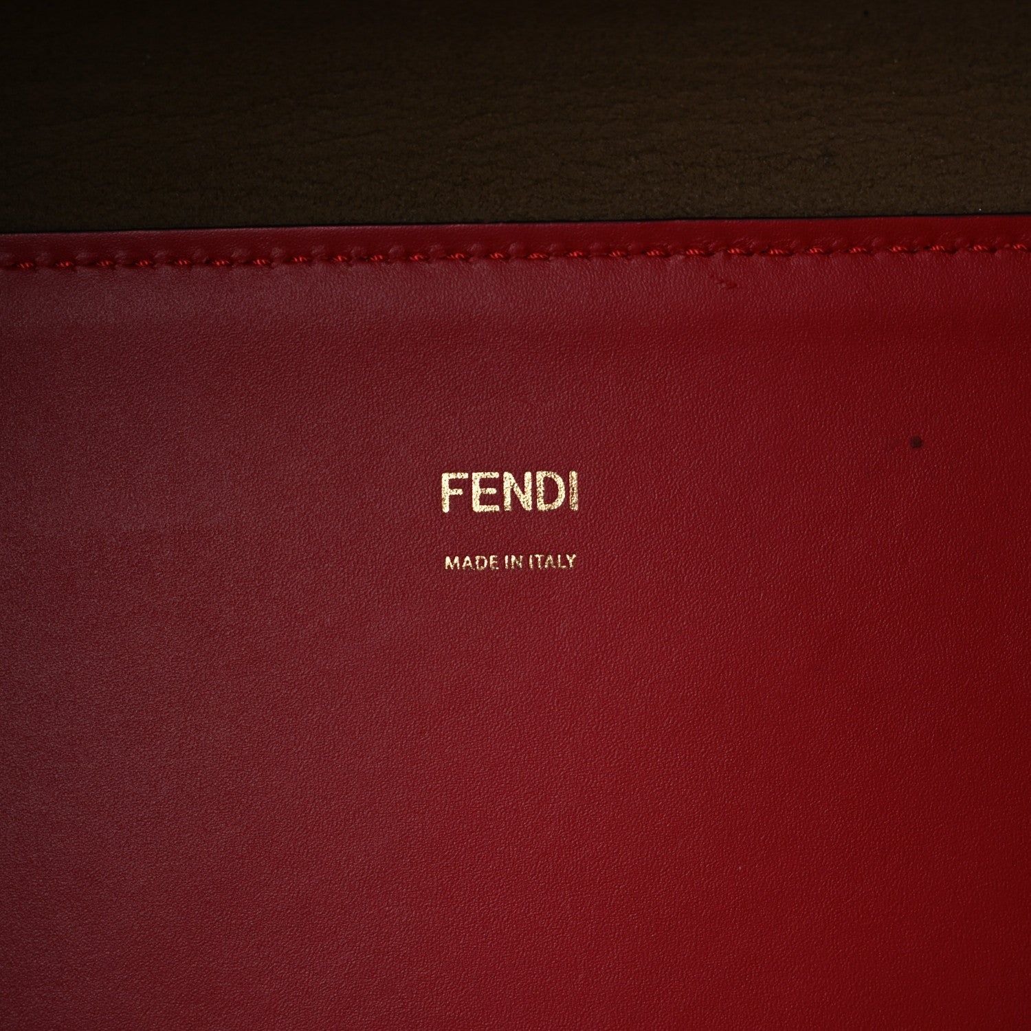 Fendi Vitello King Plexiglass Logo Embossed Medium Fendi Sunshine Shopper Tote Fuoco 6 of 10