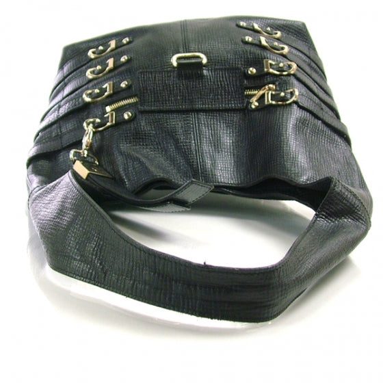 Jimmy Choo Leather Bardia Hobo Black 4 of 11