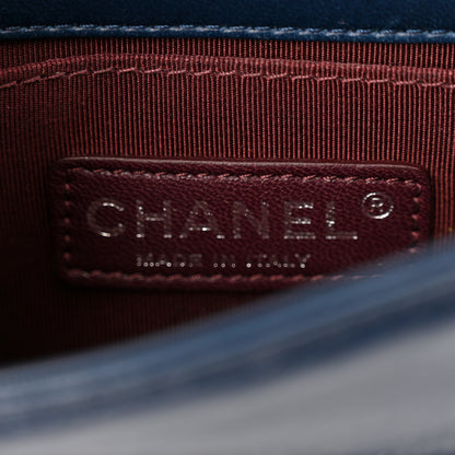 Chanel Plexiglass Lambskin Mini Boy Brick Flap Blue 6 of 13