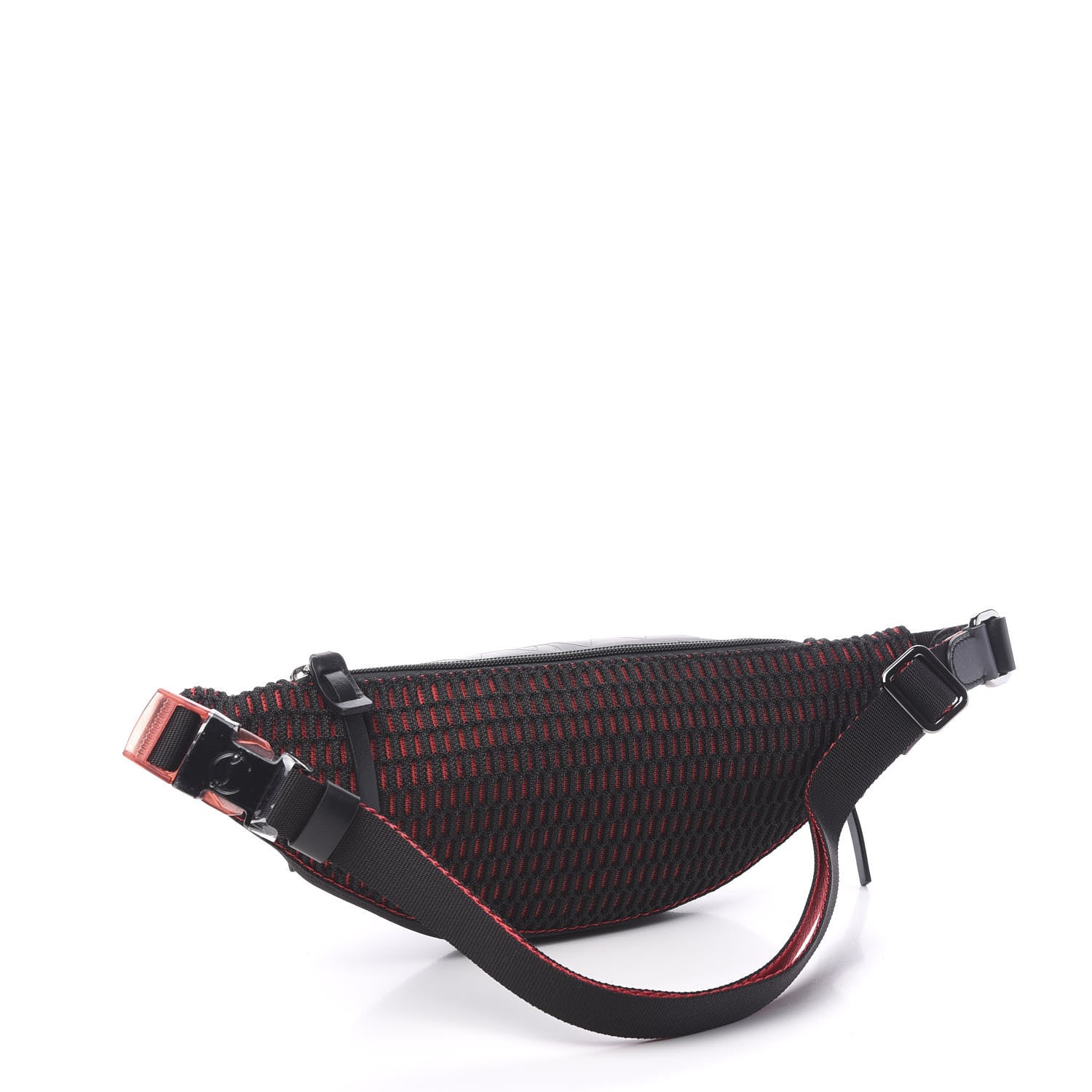 Christian Louboutin Calfskin Pyramid Embossed Parisnyc Belt Bag Black 2 of 8