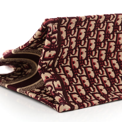 Christian Dior Oblique Medium Book Tote Burgundy Multicolor 10 of 13