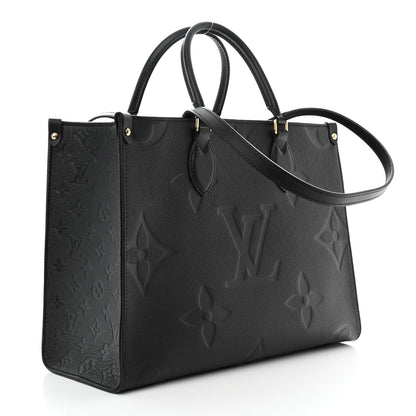 Louis Vuitton Empreinte Monogram Giant Onthego MM Black 3 of 9