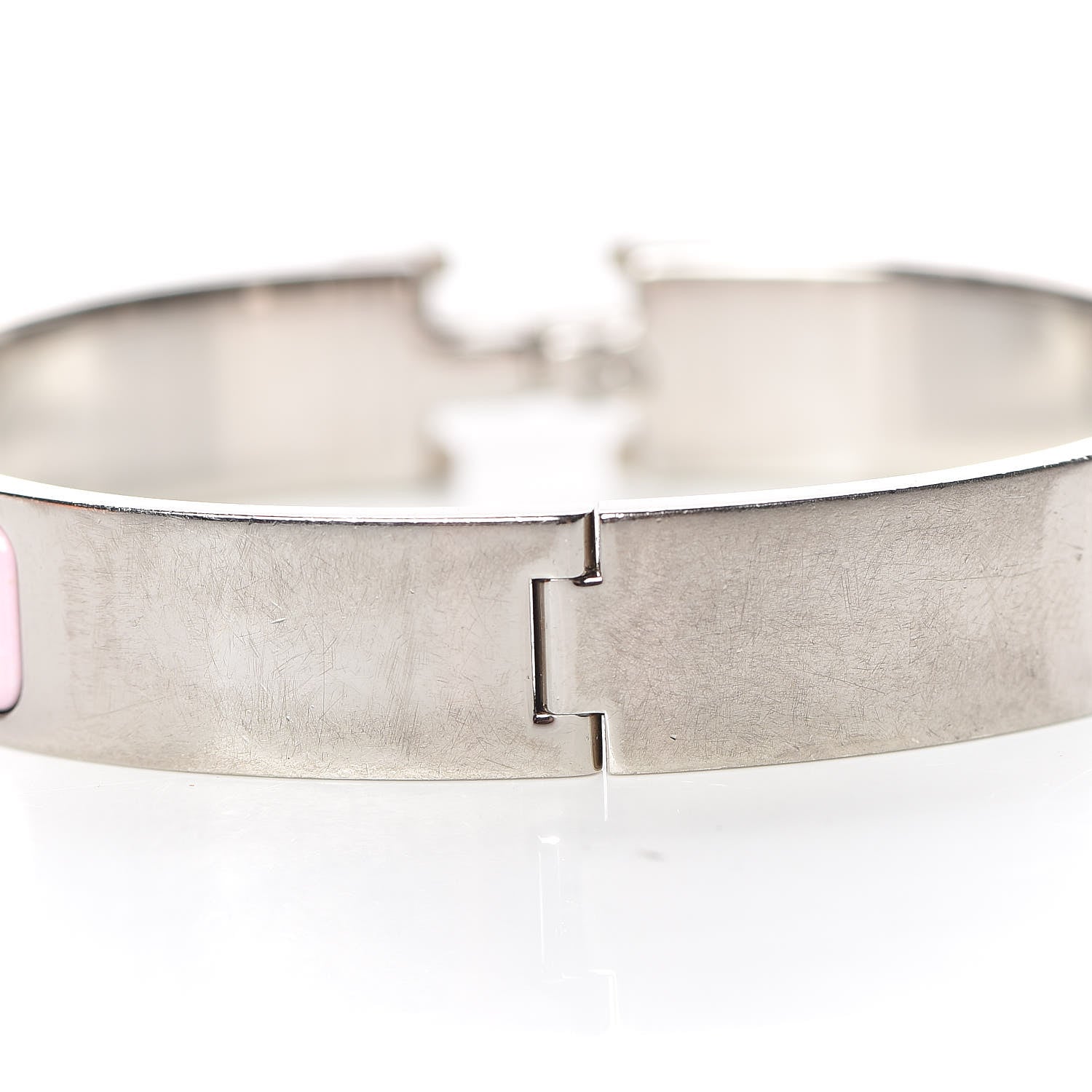 Hermes Enamel Narrow Clic Clac H Bracelet GM Rose Dragee 5 of 6