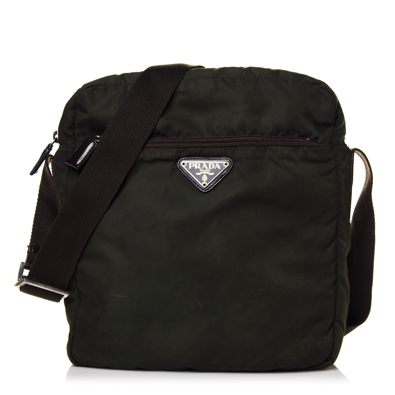 Prada Tessuto Nylon Messenger Bag Mimetico 1 of 6