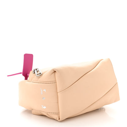 Off-White Calfskin Puffy Pump Pouch Crossbody Bag 19 Sand 4 of 10