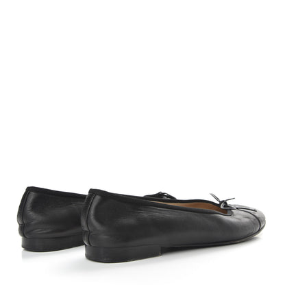 Chanel Lambskin Cap Toe Ballerina Flats 39.5 Black 4 of 10