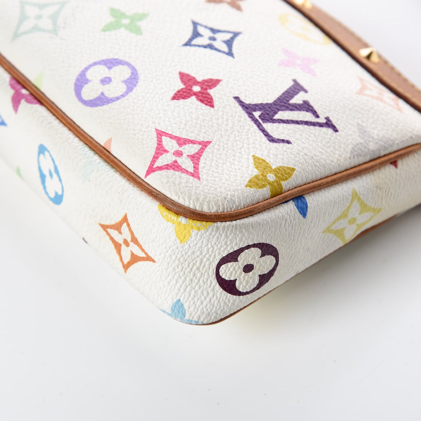 Monogram Multicolor Pochette Accessories White