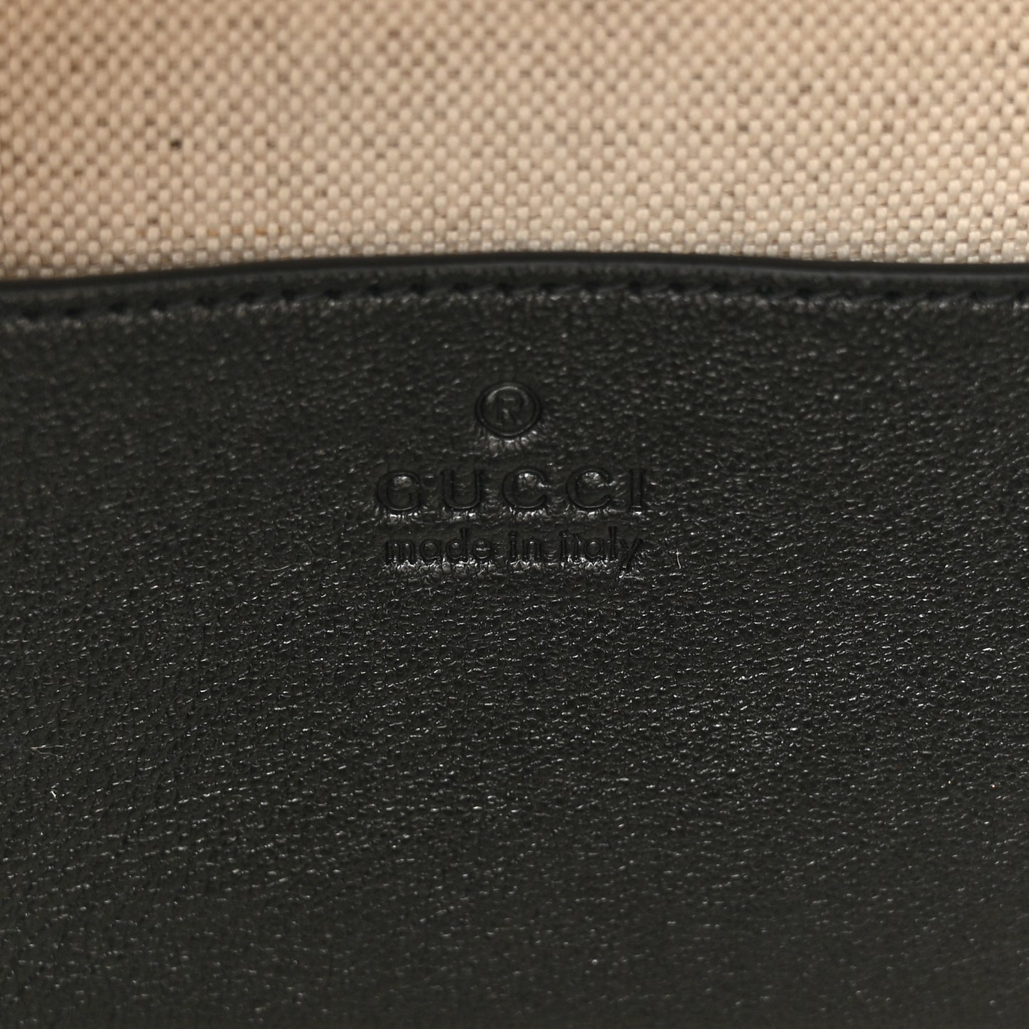 Sakai Be Green Calfskin Diagonal Stitched Blondie Top Handle Bag Black