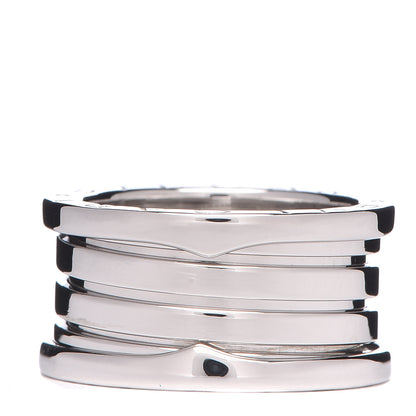 Bulgari 18K White Gold B.Zero1 Four-Band Ring 50 5.25 2 of 8