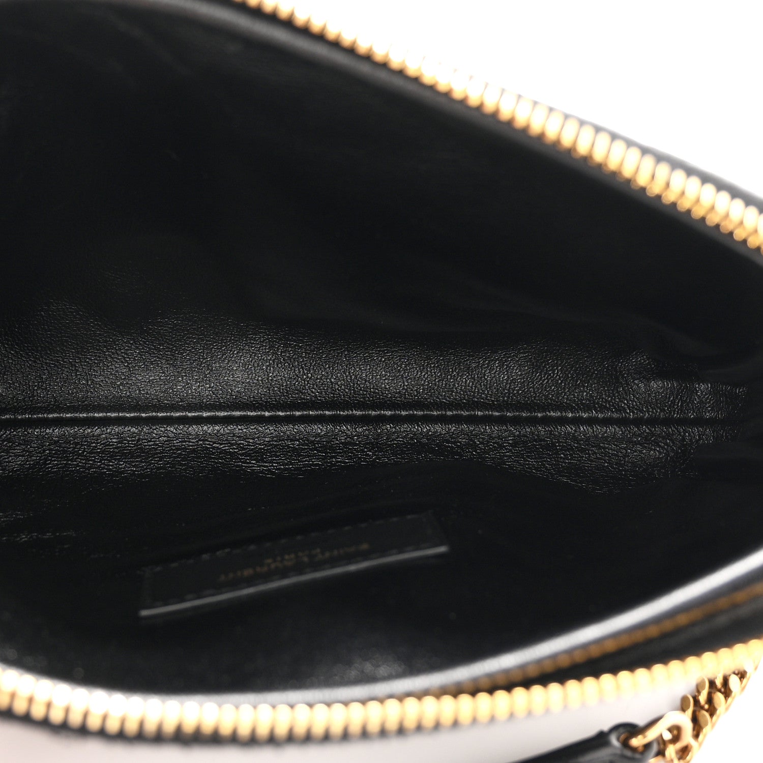 Saint Laurent Lambskin Quilted Gaby Zipped Pouch Black 5 of 10