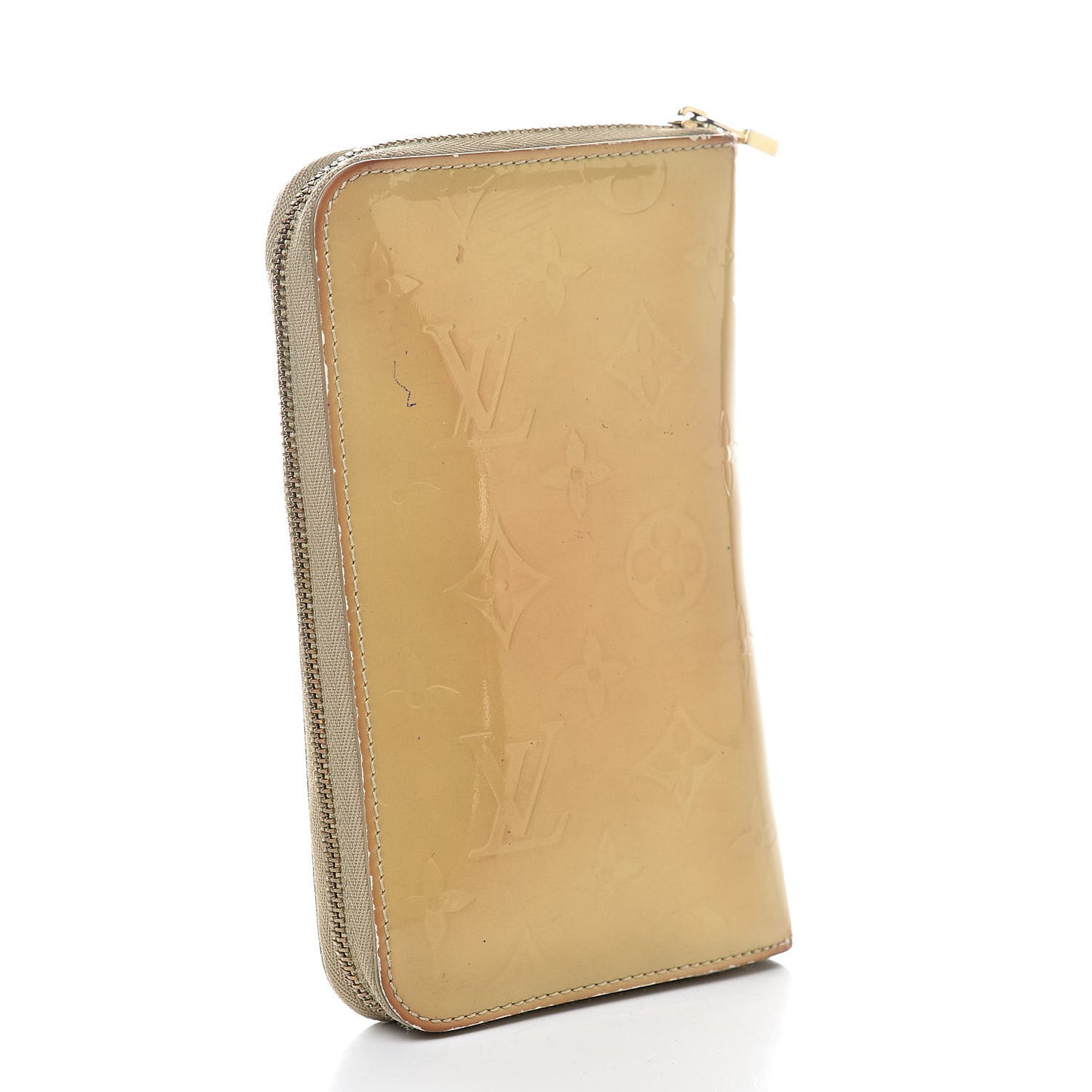 Vernis Zippy Compact Wallet Gold
