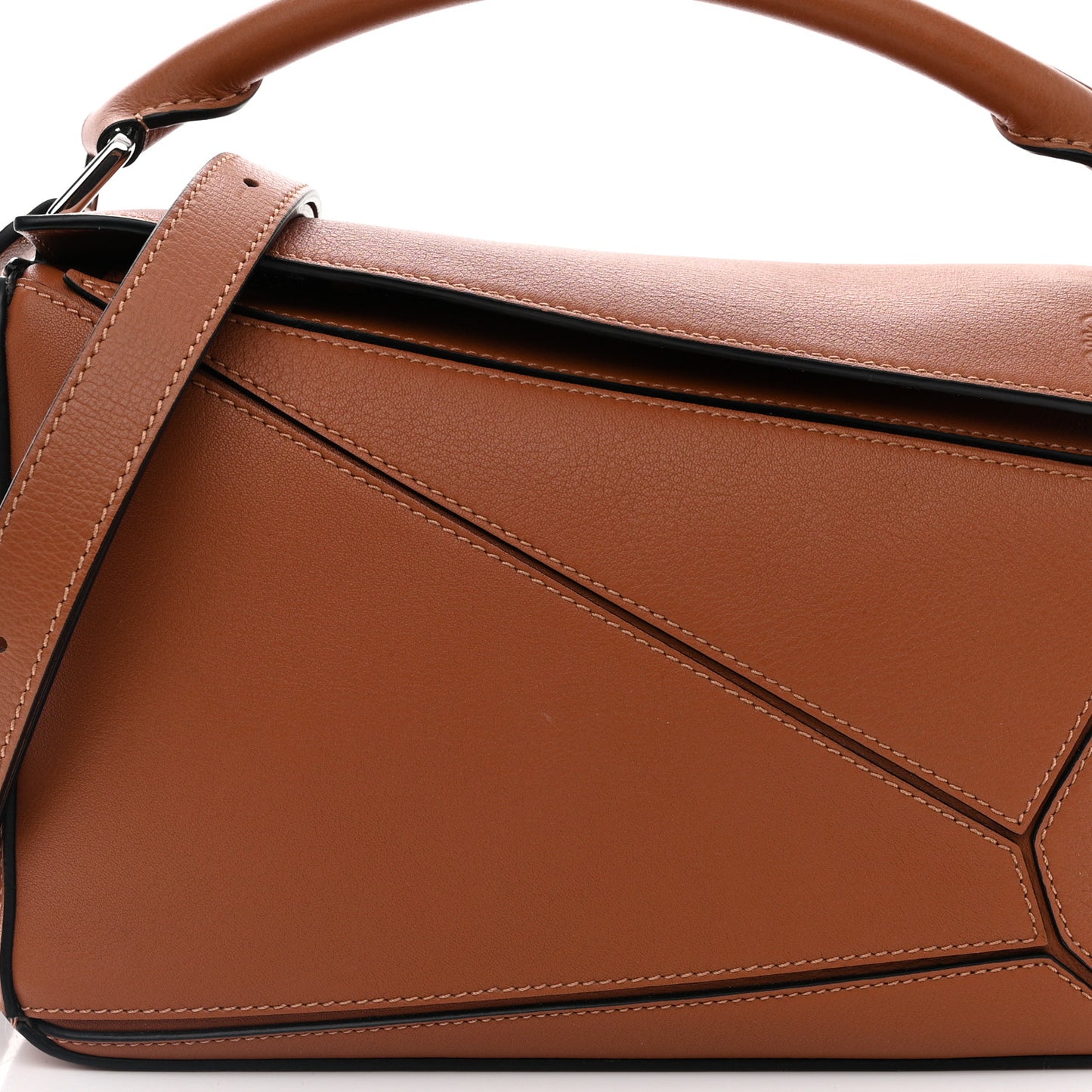 Calfskin Small Puzzle Bag Tan