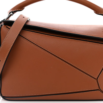 Loewe Calfskin Small Puzzle Bag Tan 7 of 10