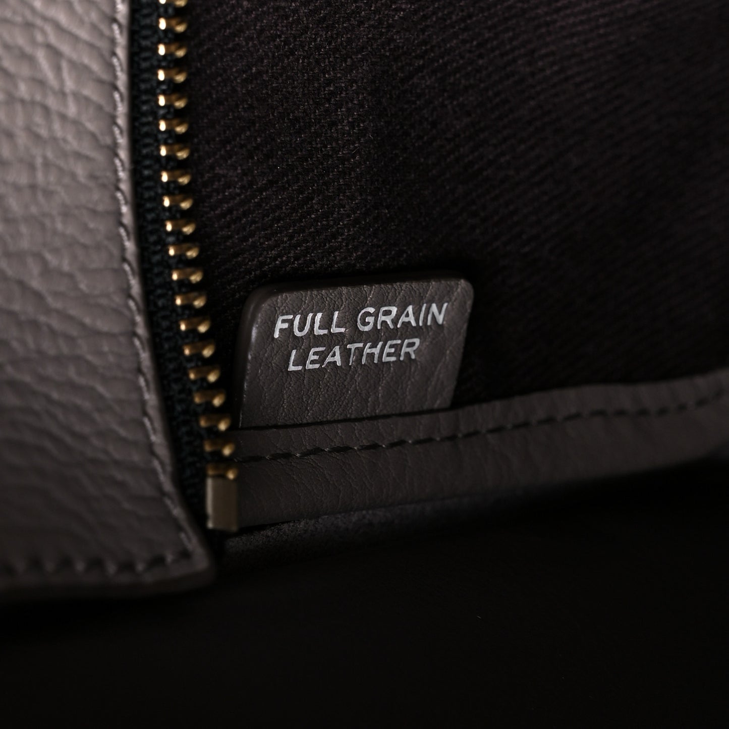 Grained Calfskin Small The Tote Bag Taupe