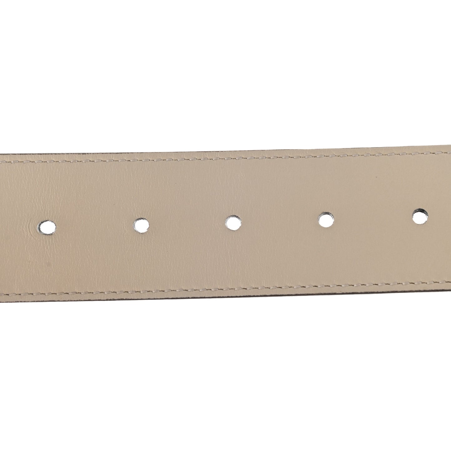 Calfskin Double G 40mm Belt 85 34 Mystic White