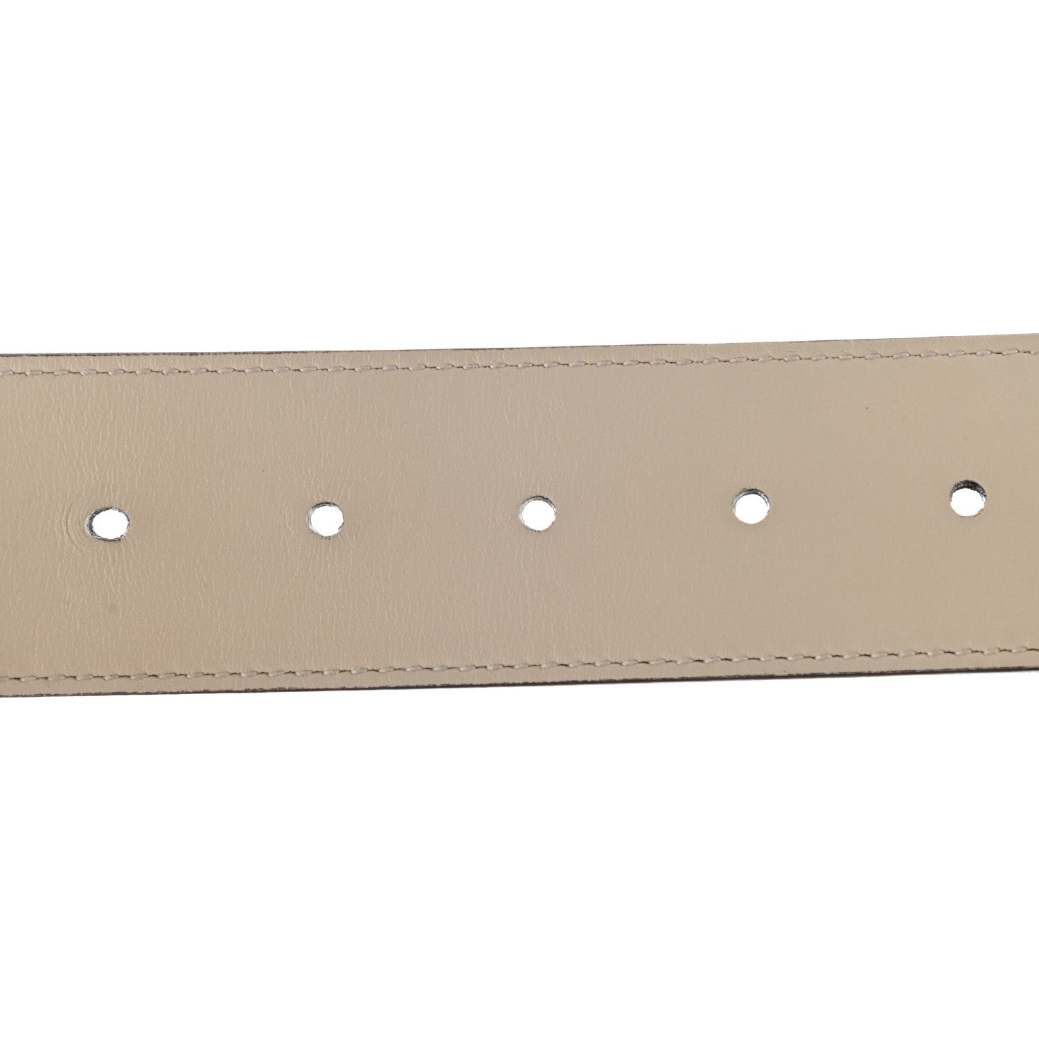 Gucci Calfskin Double G 40mm Belt 85 34 Mystic White 4 of 5