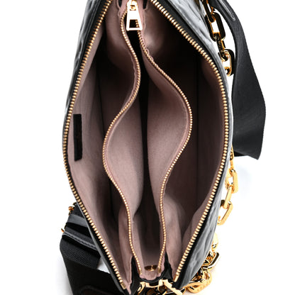 Louis Vuitton Lambskin Embossed Monogram Coussin PM Black 5 of 11