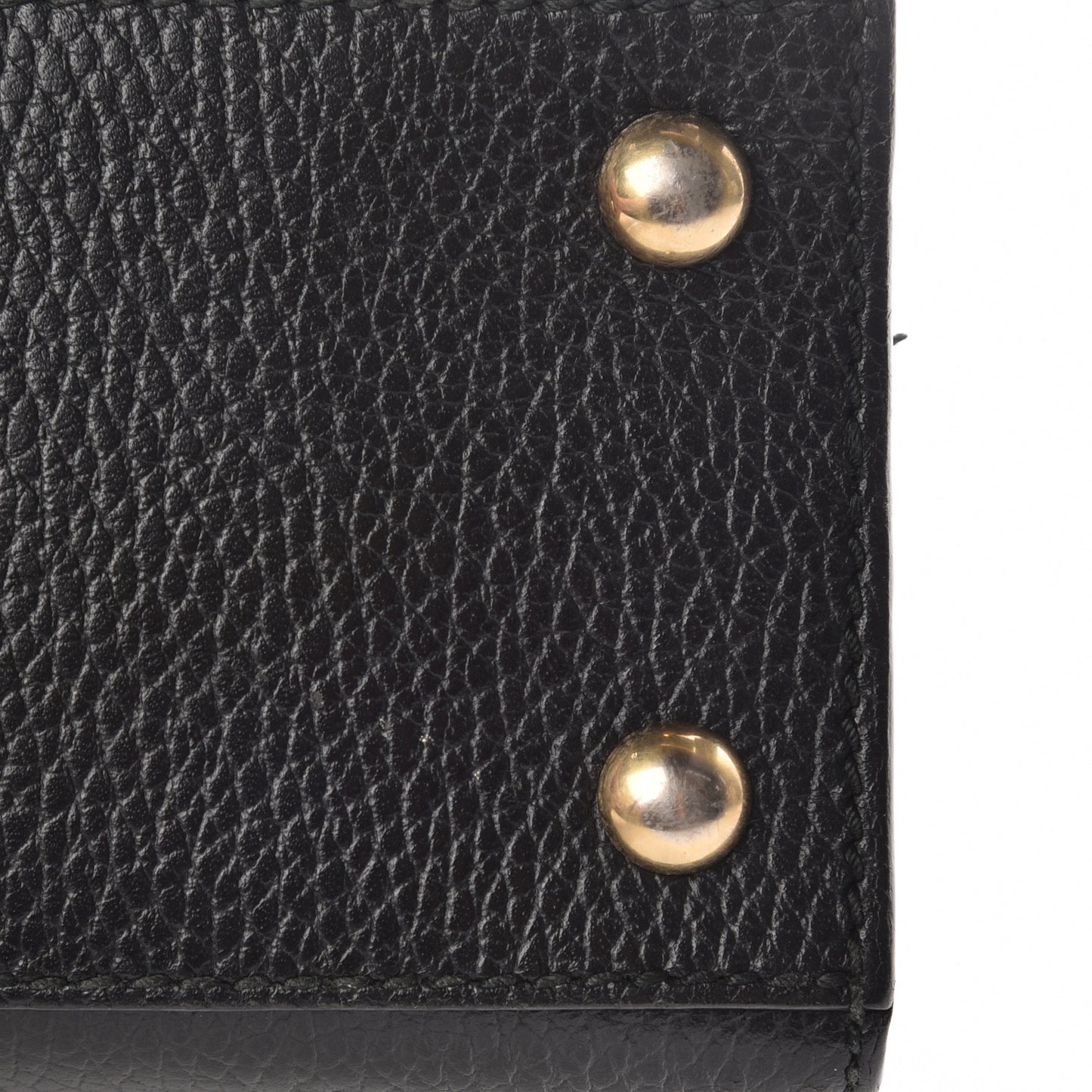 Pebbled Calfskin Medium Soho Top Handle Satchel Black