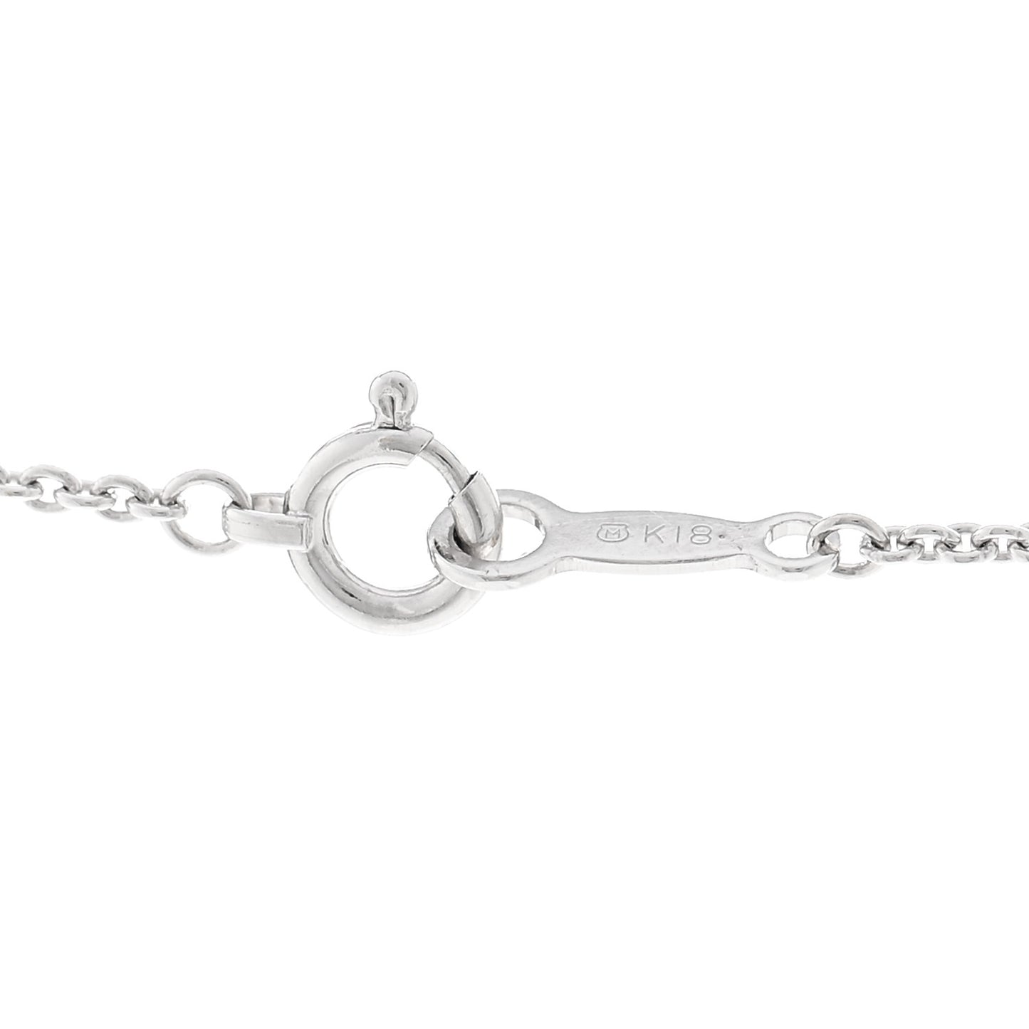 18K White Gold Diamond South Sea Pearl Three Pearl Drop Necklace