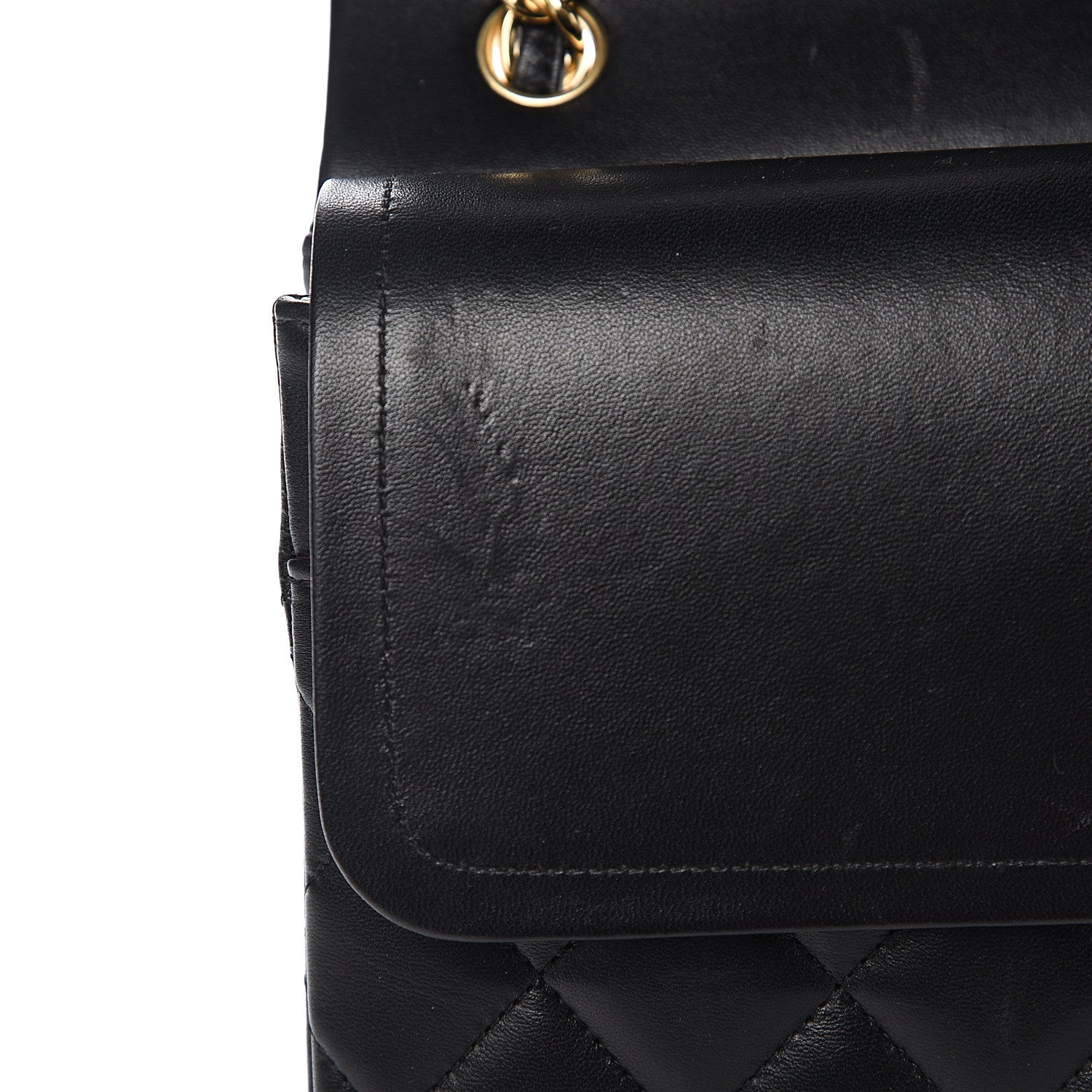 Chanel Lambskin Quilted Jumbo Double Flap Black 11 of 16