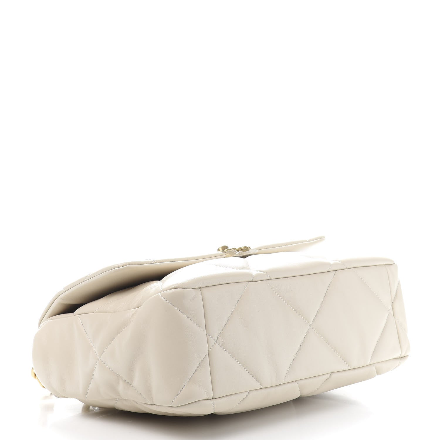 Chanel Lambskin Quilted Large 19 Flap Beige 4 of 11