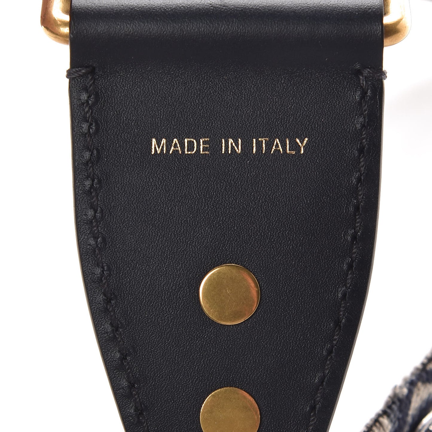 Oblique Studded Shoulder Strap Blue