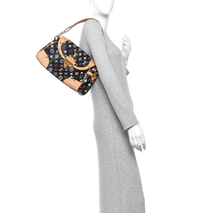 Louis Vuitton Monogram Multicolor Beverly MM Black 2 of 9