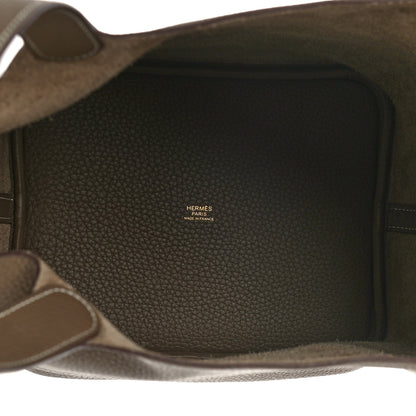 Hermes Taurillon Clemence Picotin Lock 22 MM Etoupe 5 of 10