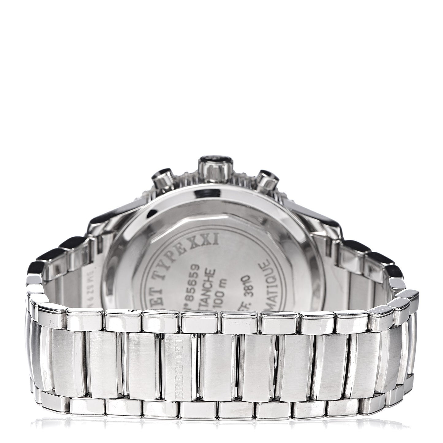 Stainless Steel 42mm Type XXI Transatlantique Flyback Chronograph Automatic Watch Ruthenium 3810ST/92/SZ9