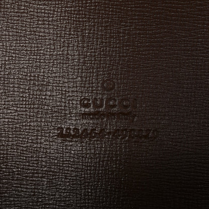 Gucci GG Supreme Monogram Calfskin Watch Travel Case Beige Ebony Brown Sugar 7 of 10