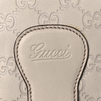 Gucci Guccissima Flap Messenger Bag Ivory 12 of 23