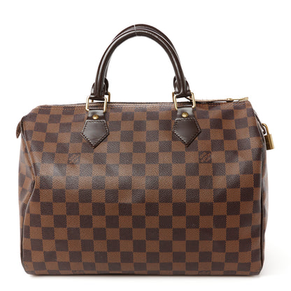 Louis Vuitton Damier Ebene Speedy 30 1 of 15