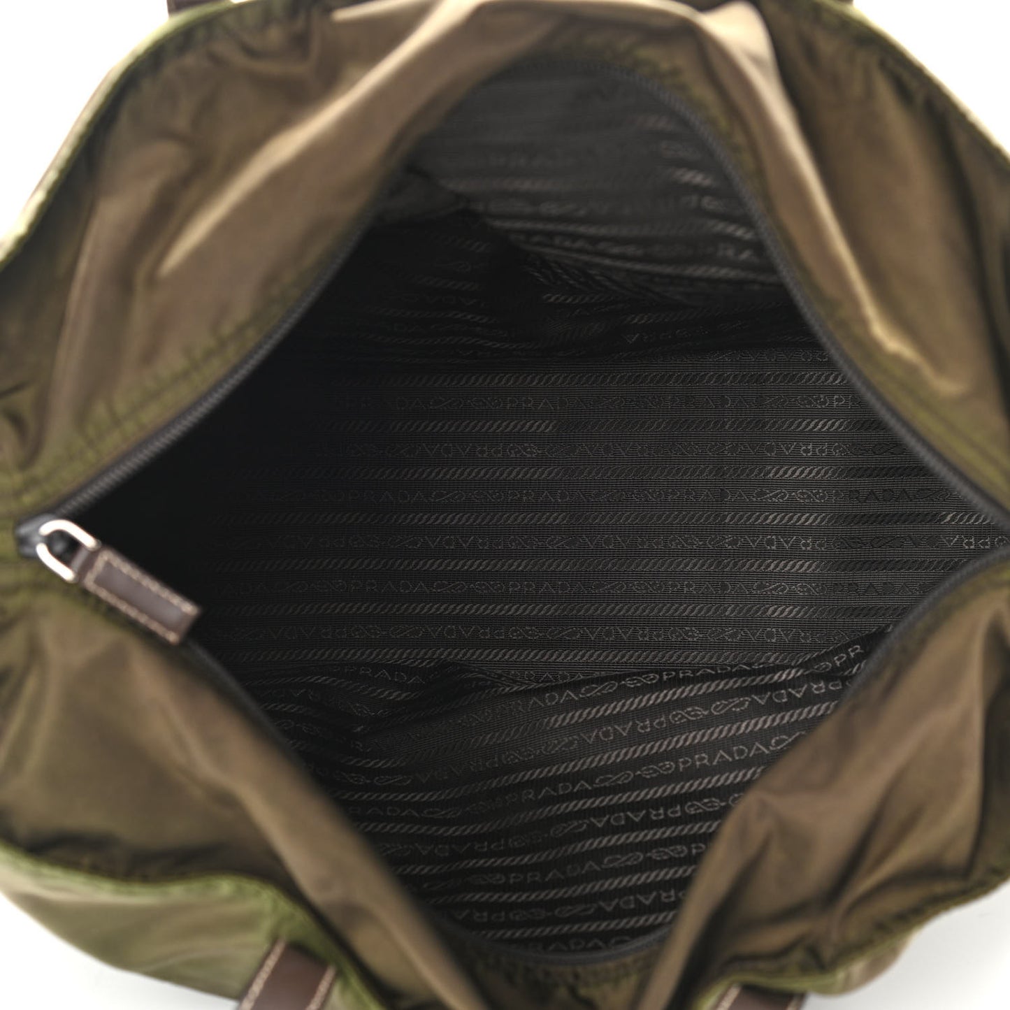 Tessuto Nylon Shopping Tote Green