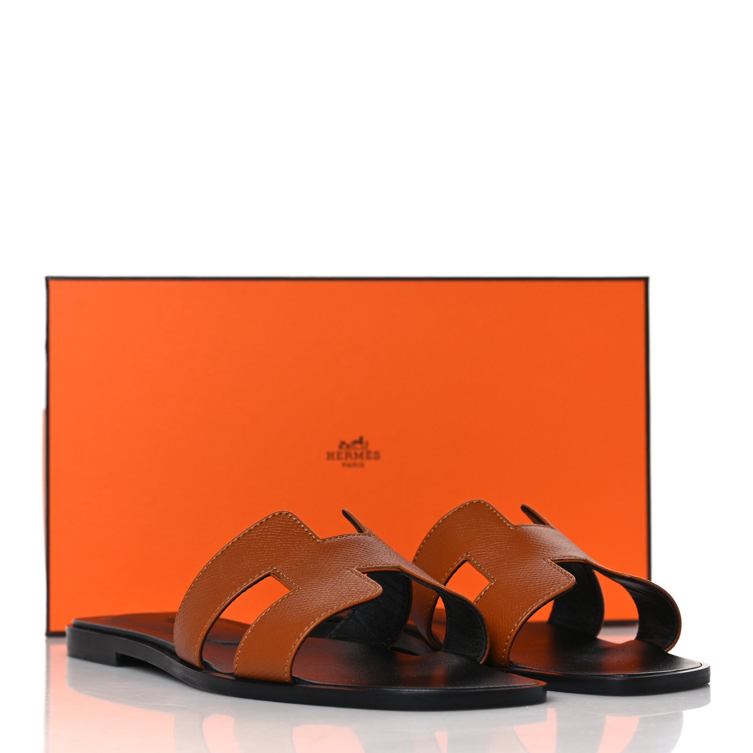 Hermes Epsom Oran Sandals 39 Naturel 8 of 8