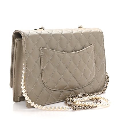 Chanel Lambskin Quilted Fantasy Pearl Flap Light Gold 3 of 10