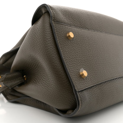 Mulberry Heavy Grain Iris Tote Olive Green 8 of 11