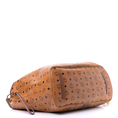 MCM Visetos Large Liz Reversible Shopper Tote Cognac 3 of 4