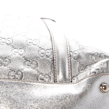 Gucci Guccissima Medium Britt Tote Silver 17 of 17