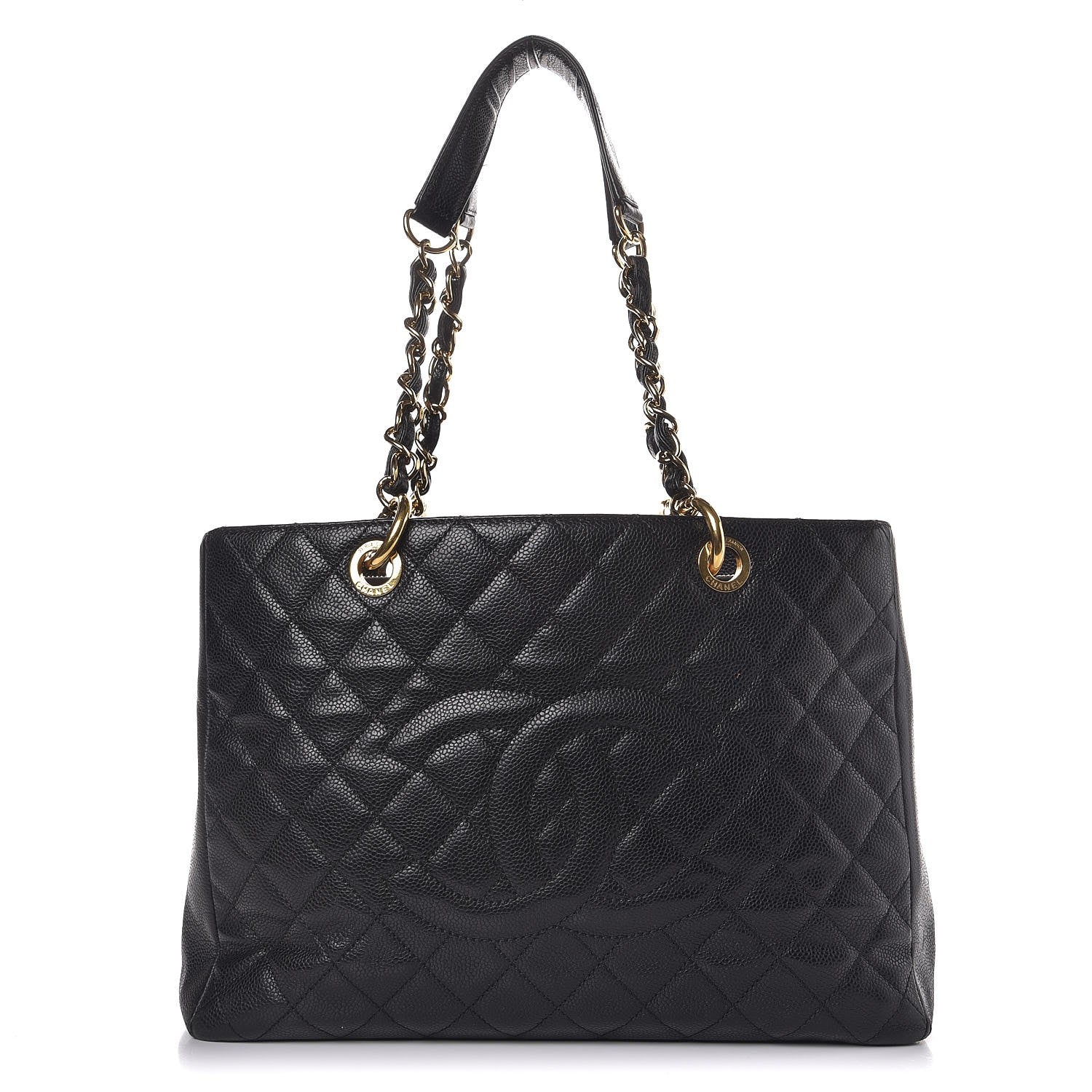 Chanel Caviar Quilted Grand Shopping Tote GST Black 1 of 15