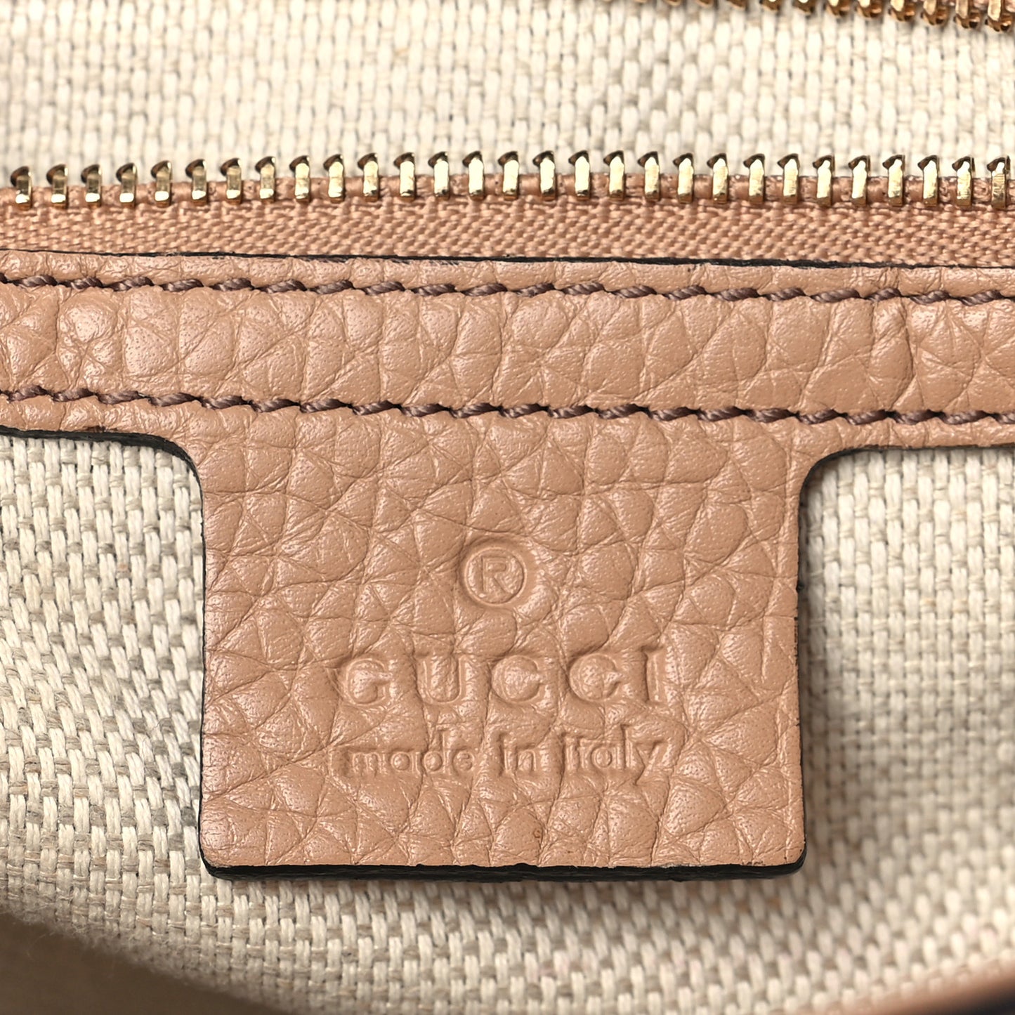 Pebbled Calfskin Medium Soho Flap Crossbody Camelia
