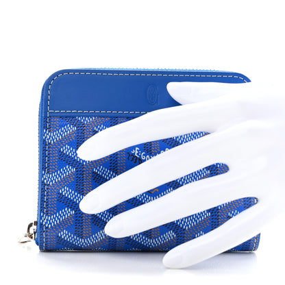 Goyard Goyardine Matignon PM Wallet Blue 2 of 7