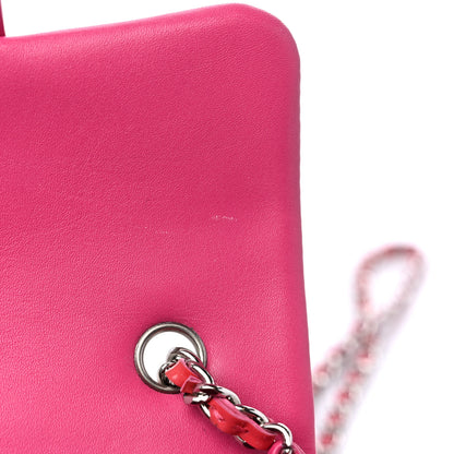 Chanel Patent Calfskin Quilted Extra Mini Rectangular Flap Pink 10 of 11