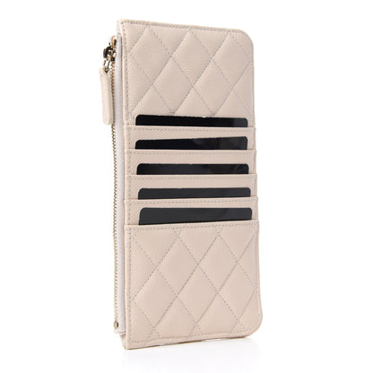 Chanel Caviar Quilted Classic iPhone Pouch Light Beige 3 of 8