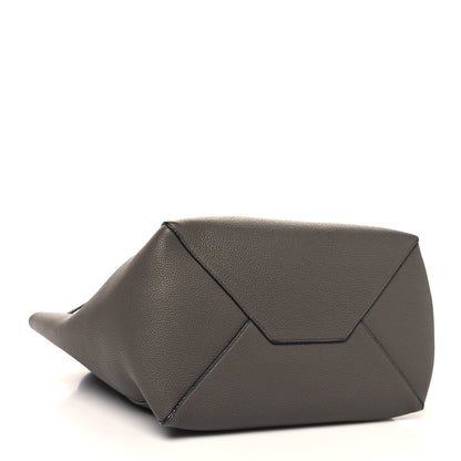 Celine Soft Grained Calfskin Small Belt Cabas Phantom Medium Grey 4 of 13