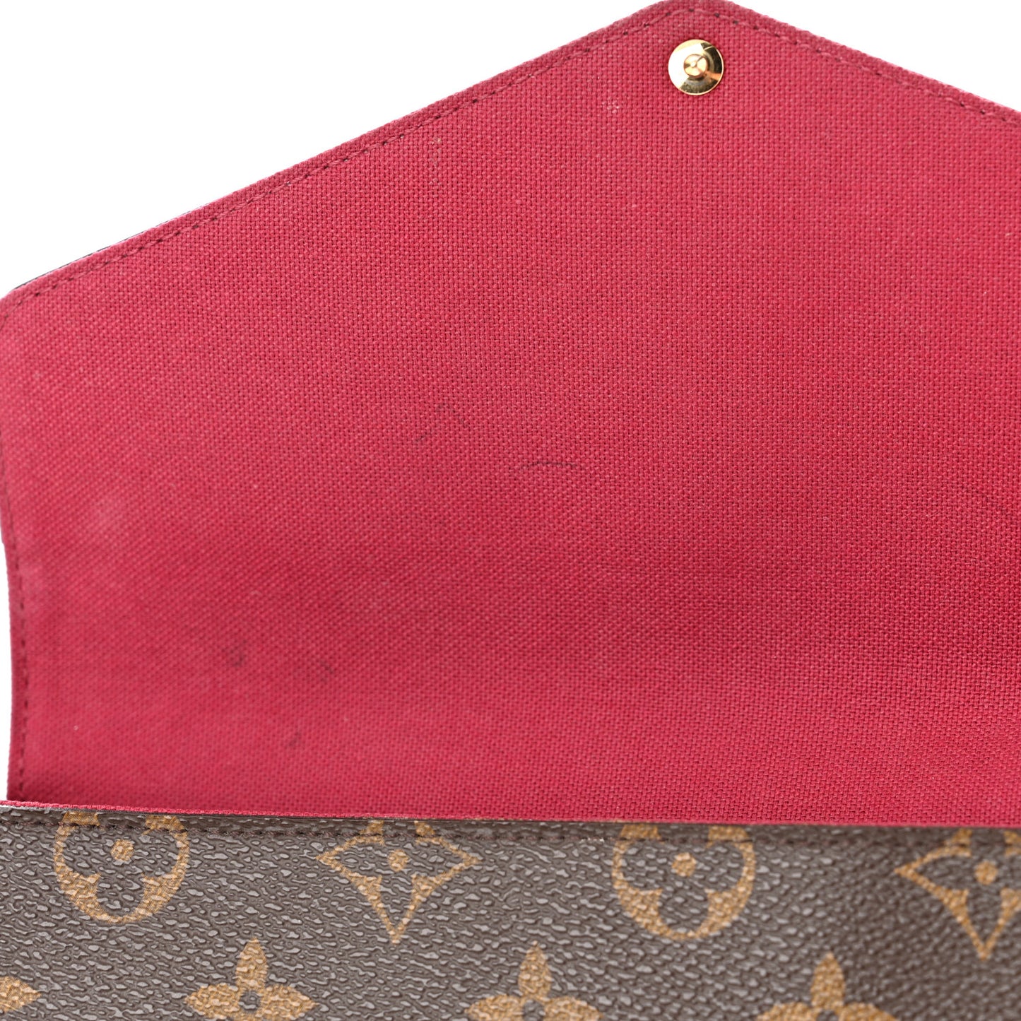 Monogram Pochette Felicie Chain Wallet Fuchsia