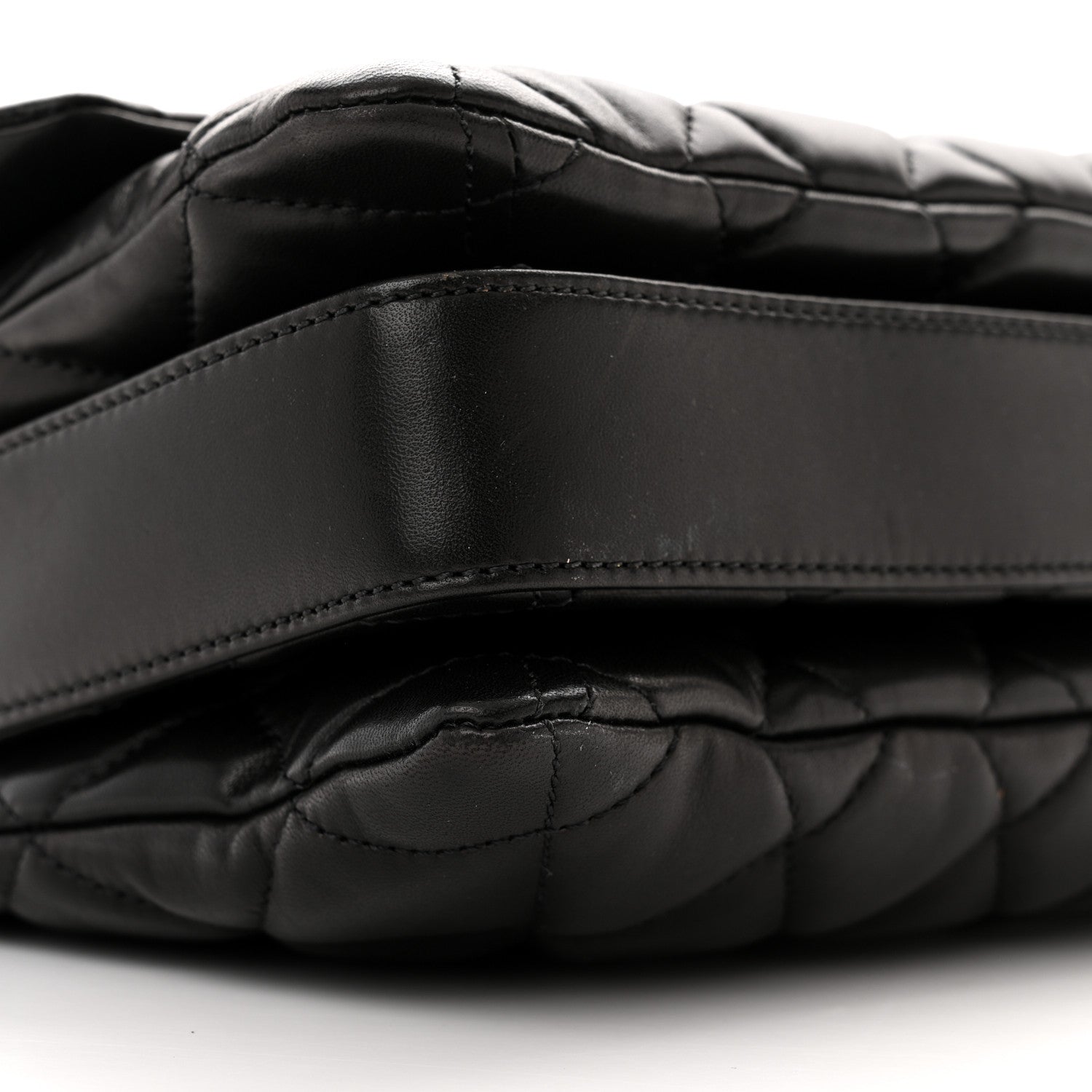 Chanel Lambskin Quilted Maxi Chanel 3 Flap Black 9 of 11