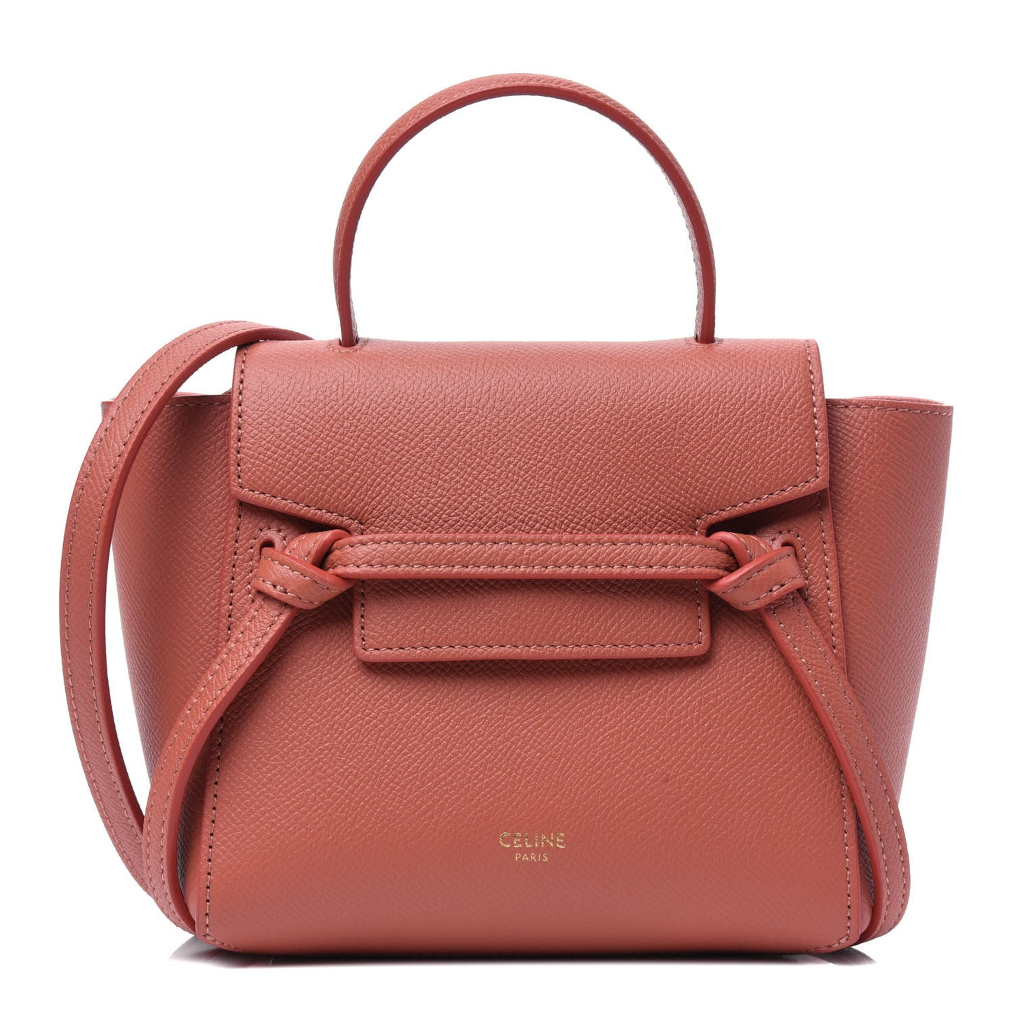 Grained Calfskin Pico Belt Bag Lychee