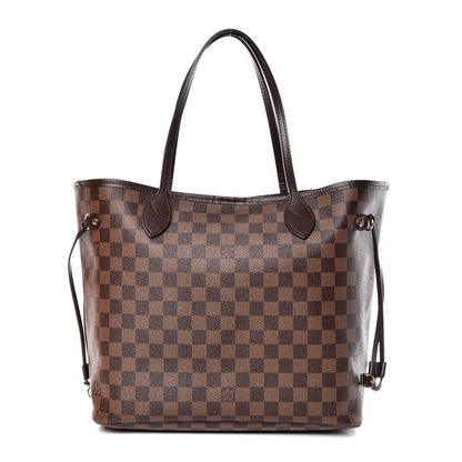 Louis Vuitton Damier Ebene Neo Neverfull MM Rose Ballerine 1 of 19