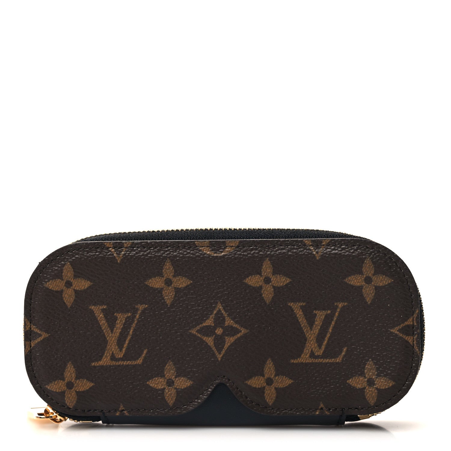 Louis Vuitton Monogram Emilie Zippered Sunglasses Case Black 1 of 7