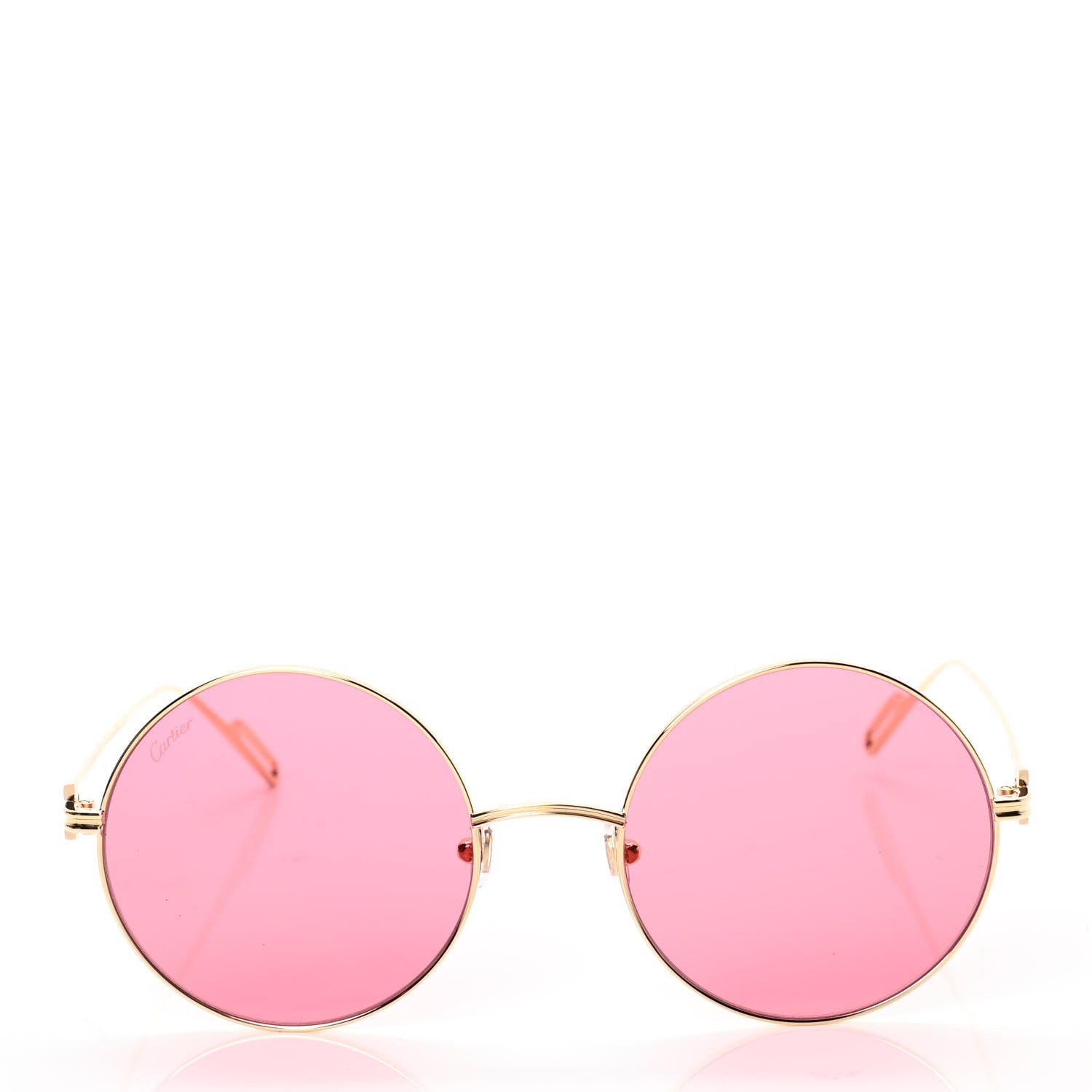 Cartier Premiere De Cartier Round Sunglasses Pink Gold 2 of 4